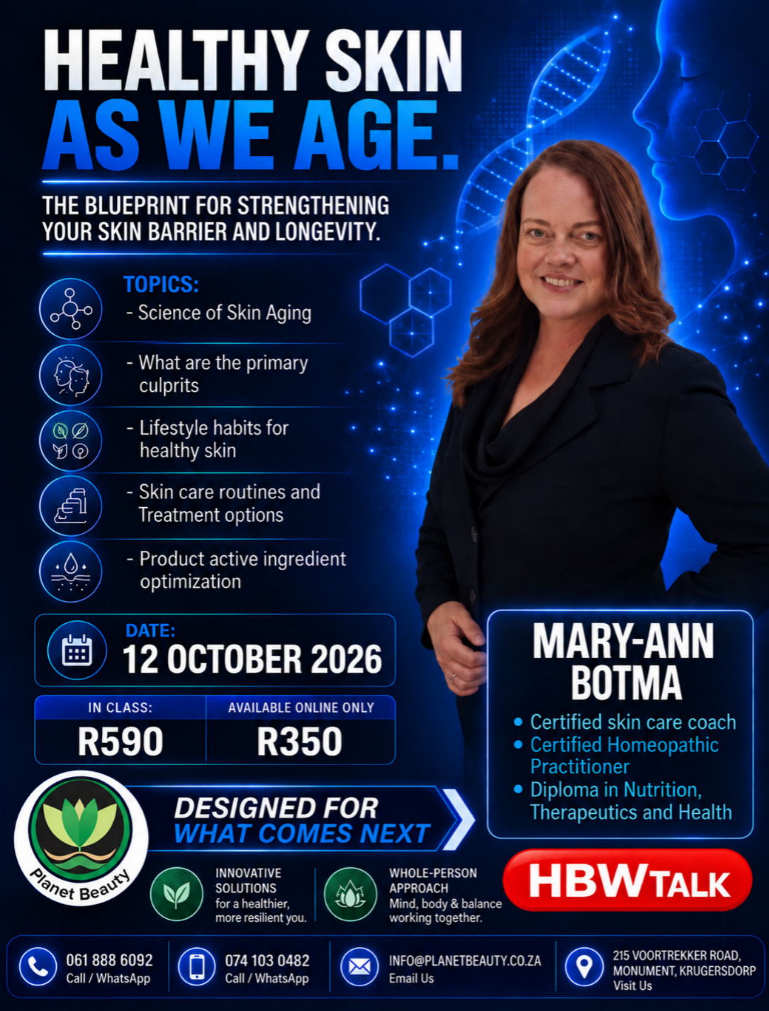 Healthy Skin as We Age seminaar